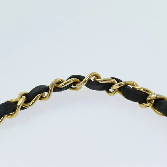 CHANEL Mini Matelasse Turn Lock Chain Bag Lamb Skin Black CC Auth - Picture 10 of 15